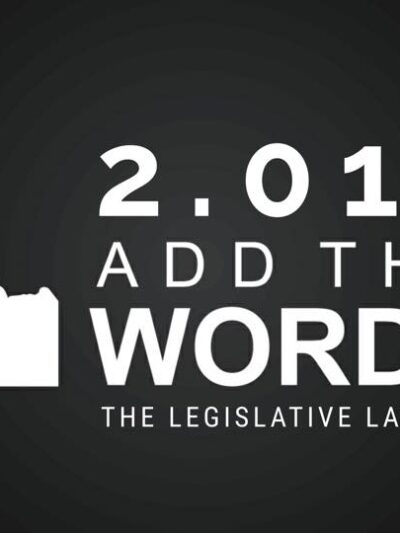 Add The Words 2019 legislative Launch