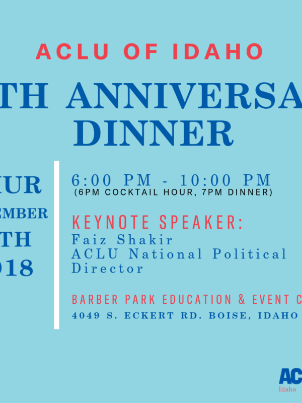 ACLU of Idaho 25th Anniversary Dinner