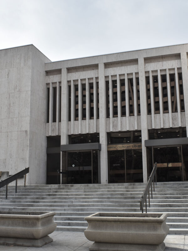 Front exterior of the Idaho Supreme Court and Court of Appeals building