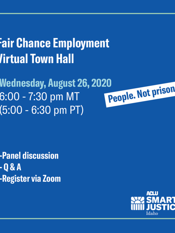 Fair Chance Employment Virtual Town