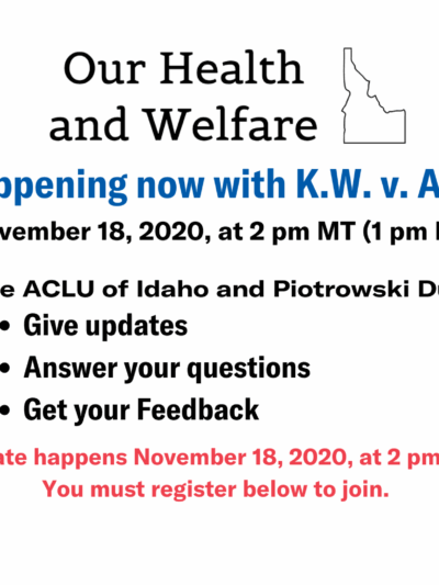 What's happening now with K.W. v. Armstrong