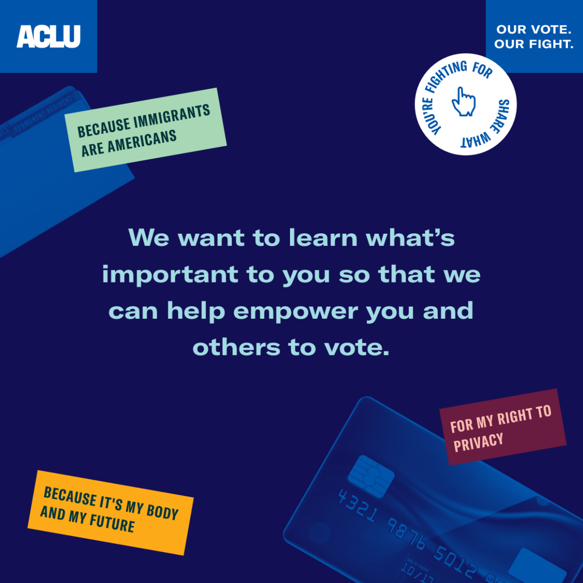 ACLU Our Vote Our Fight